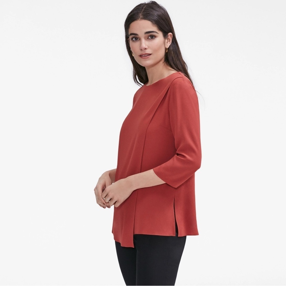 MM Lafleur The Bourgeois Blouse, Chilli Flake Color, Size XS - Picture 2 of 10